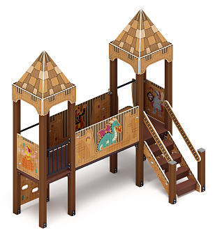 Королевство (Картонное) - ДИК 1.15.06-22 - Игровой комплекс H=900