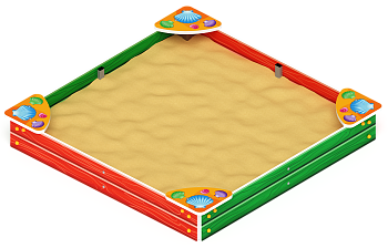 Песочница средняя (Ракушки) - ИО 5.01.02-01