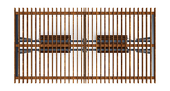 Пергола с диваном - МФ 78.04.02-01.И1 /без поликарбоната/