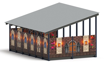 Теневой навес (Замок. Средневековый) - МФ 71.6.4-11