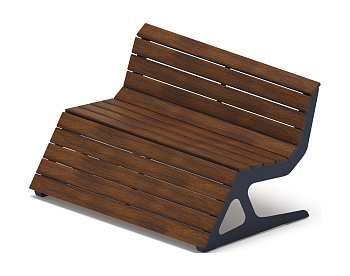 Скамья - МФ 42.02.05-10 (Темный дуб) Д:1500  (под анкера)