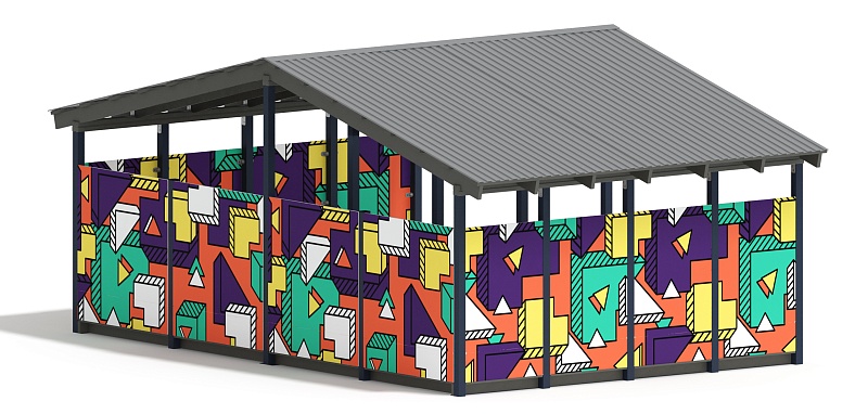 Теневой навес (Геометрия) - МФ 70.6.4-03