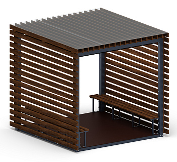Пергола (с полом и лавками) МФ 77.01.01-20