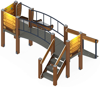 Карапуз (Эко) - ДИК 1.001.06-02 - Игровой комплекс Н=750