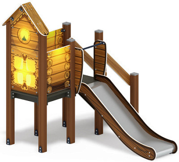 Горка с домиком - ИО 41.01.05-02 - (ЭКО) H=900