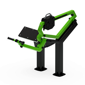 Бицепс сидя (зеленый) - Уличный тренажер - СТ 034-12.И1