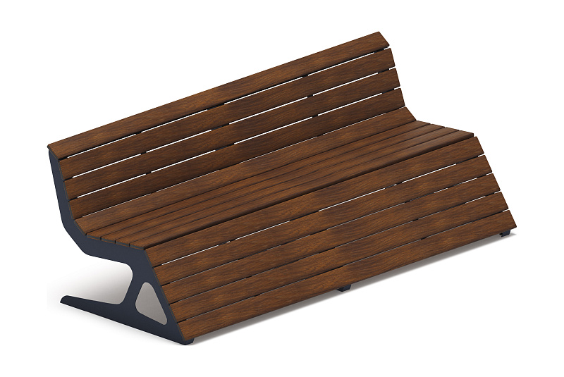 Скамья - МФ 42.02.05-20 (Темный дуб) Д:2400  (под анкера)