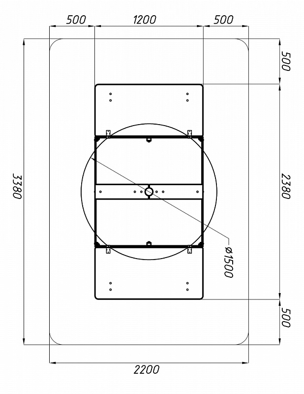 Песочница с крышкой средняя и навесом Грибок (Азбука) - ИО 5.01.10-01