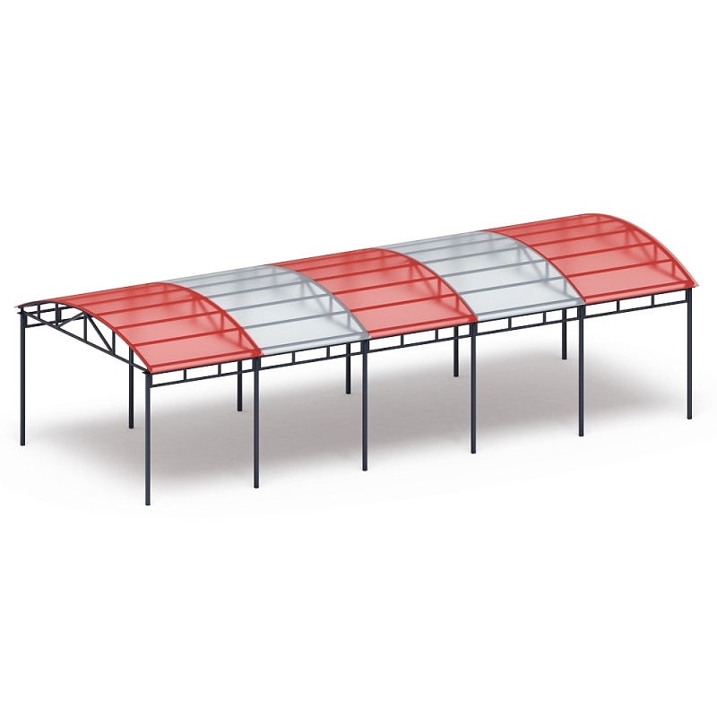 Теневой навес на 10 тренажеров - МФ 753.02 - Спорт