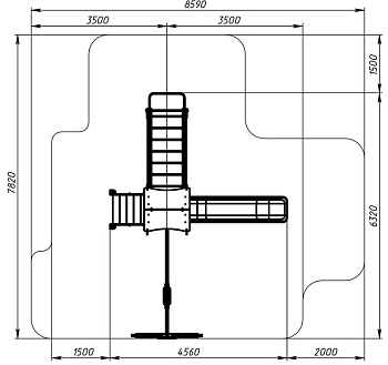 Лукоморье - ДИК 2.25.03-01 - Игровой комплекс H=1200
