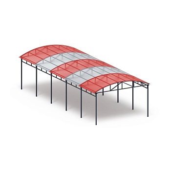 Теневой навес на 10 тренажеров - МФ 753.02 - Спорт