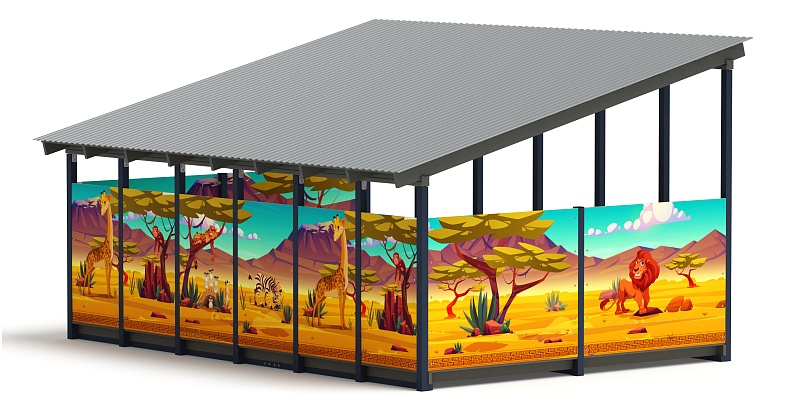 Теневой навес (Сафари) - МФ 71.6.4-10