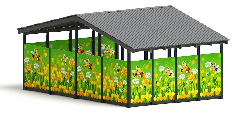 Теневой навес (Пчёлка) - МФ 70.6.4-05