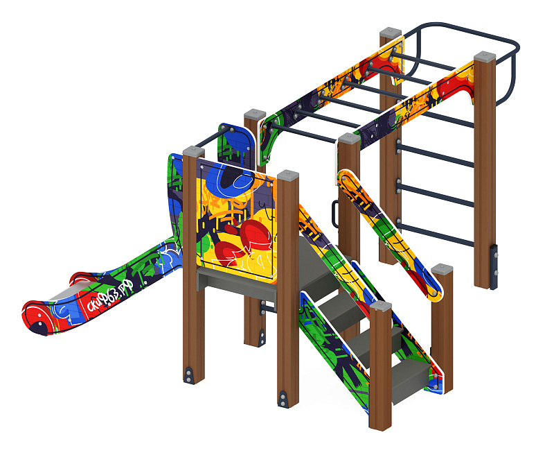 Карапуз (Граффити) - ДИК 1.001.02-03 - Игровой комплекс Н=750