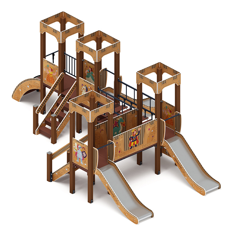 Королевство (Картонное) - ДИК 1.15.04-12 - Игровой комплекс H=900