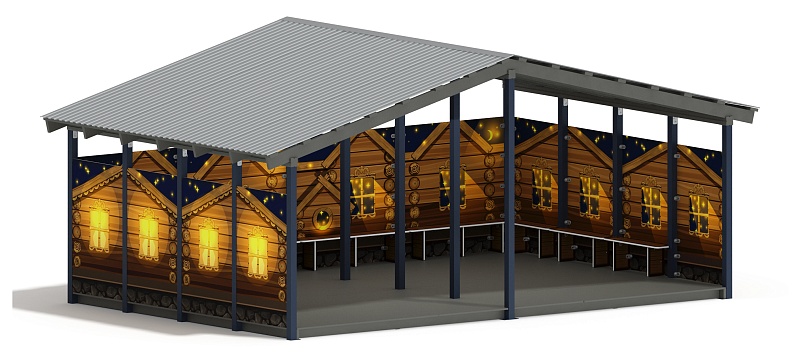 Теневой навес (Эко) - МФ 70.6.4-02