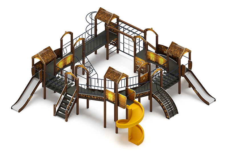 Остров детства (ЭКО) - ДИК 2.01.8.02-02.И1 - Игровой комплекс H=1200 H=2000