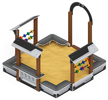 Песочный дворик Теремок (Техно) - ИО 6.01.04-04