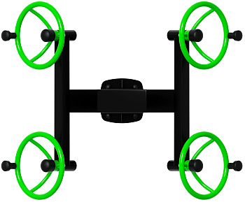 Рули (положение стоя) зеленый - Уличный тренажер - СТ 101-12