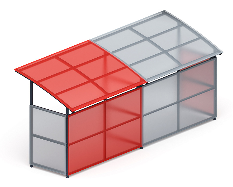 Навес для колясок (2 секции) МФ 742.01-02