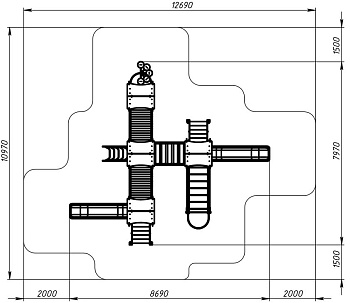Лукоморье - ДИК 2.25.08-01 - Игровой комплекс H=1200