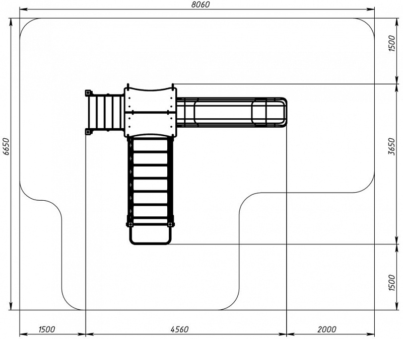 Лукоморье - ДИК 2.25.04-01 - Игровой комплекс H=1200