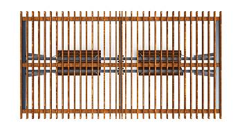 Пергола с диваном - МФ 78.04.02-И1 /с поликарбонатом/