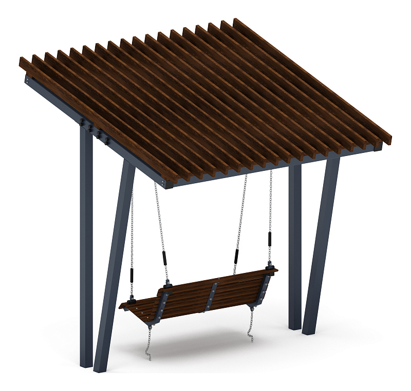 Пергола с диваном - МФ 78.03.01-01.И1 /без поликарбоната/