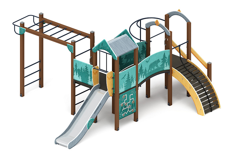 Рада (Тайга) - ДИК 2.01.2.08-03 - Игровой комплекс H=1200