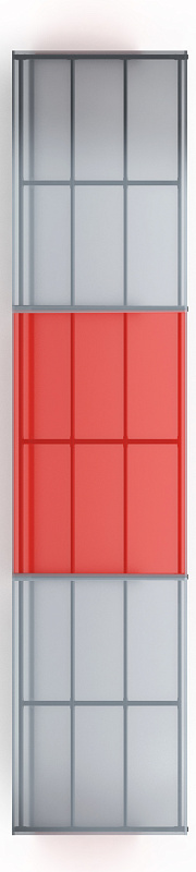 Навес для колясок (3 секции) МФ 743.01-02