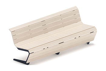 Скамья - МФ 42.02.02-21 (Беленый дуб) Д:2400  (под анкера)