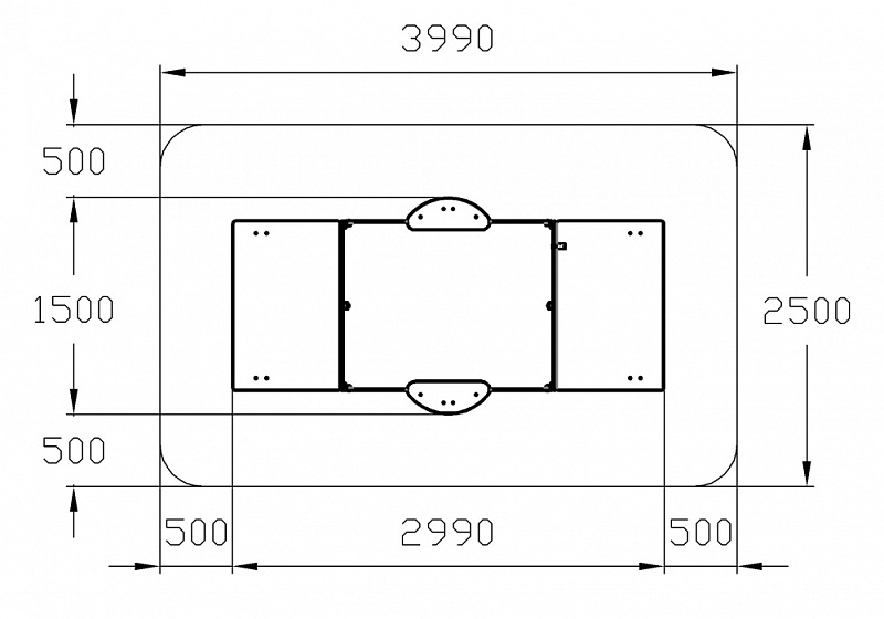 Песочница с крышкой средняя (Игра) - ИО 5.01.11-06