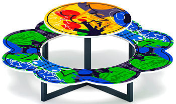 Столик детский Ромашка (граффити) МФ 31.01.10-03