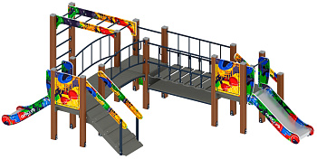 Карапуз (Граффити) - ДИК 1.001.08-03 - Игровой комплекс Н=750