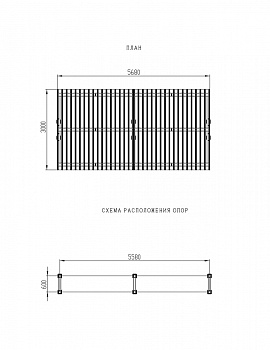 Пергола - МФ 77.04.02-01 /без поликарбоната/