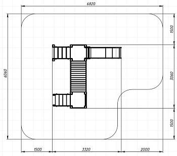 Карапуз (Граффити) - ДИК 1.001.01-03 - Игровой комплекс Н=900