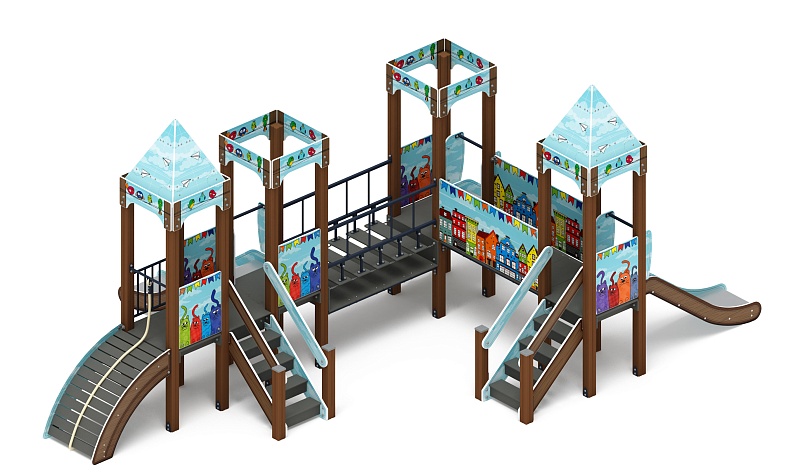 Королевство (Коты) - ДИК 1.15.04-21 - Игровой комплекс H=900