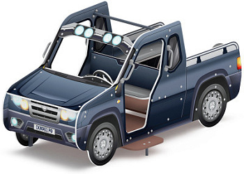 Джип пикап Металлик МФ 10.03.10-11