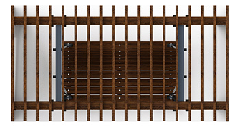 Пергола с диваном - МФ 78.01.02-01.И1 /без поликарбоната/