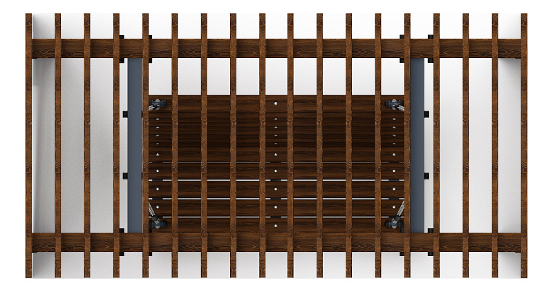 Пергола с диваном - МФ 78.01.02-01.И1 /без поликарбоната/