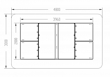 Песочница с крышкой большая (Рыбы) - ИО 5.01.14-01