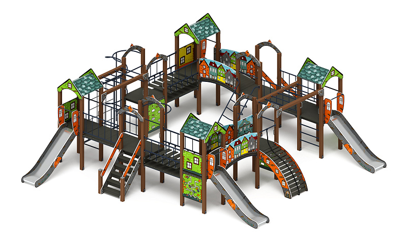 Остров детства (Город) - ДИК 2.01.8.01-01 - Игровой комплекс H=1200