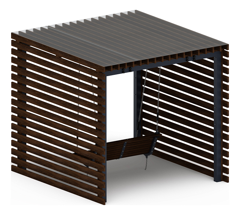 Пергола с диваном - МФ 78.01.01-И1 /с поликарбонатом/