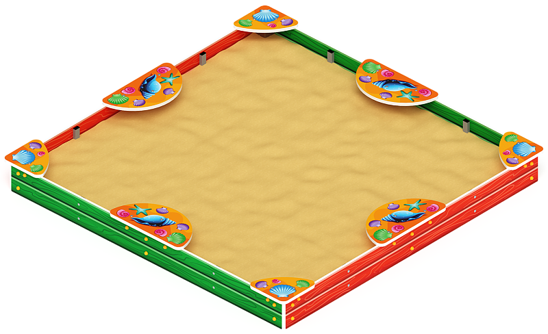 Песочница макси (Ракушки) - ИО 5.01.04-01