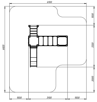 Королевство (Коты) - ДИК 1.15.06-11 - Игровой комплекс H=900