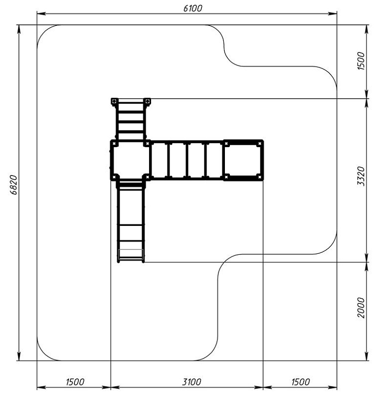 Королевство (Коты) - ДИК 1.15.06-11 - Игровой комплекс H=900