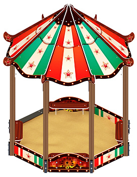 Песочный дворик Пагода Карнавал (Шапито) - ИО 6.01.02-20